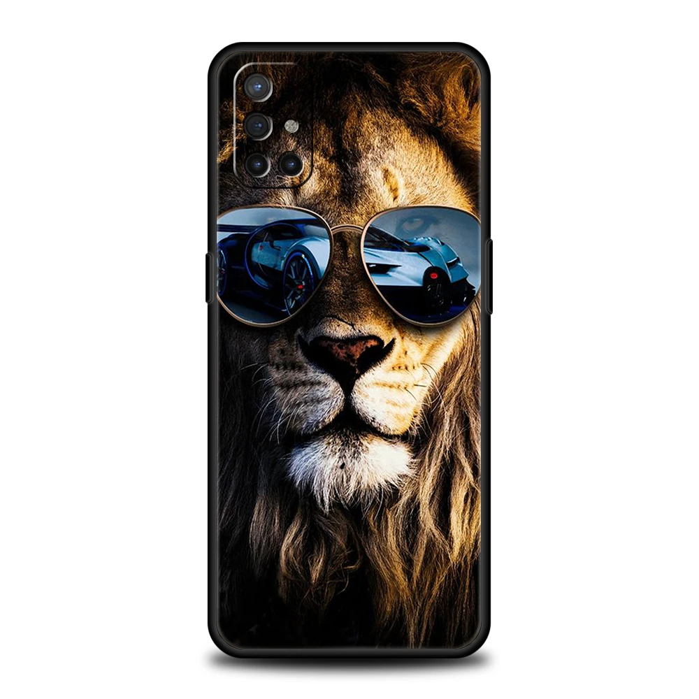 Lion Animal Silicone Case For Oneplus 10 Nord N100 N200 N10 2 CE Z 7 8 9 9RT 9R 7T 8T Pro 5G Luxury Shockproof Shell Fundas Bag