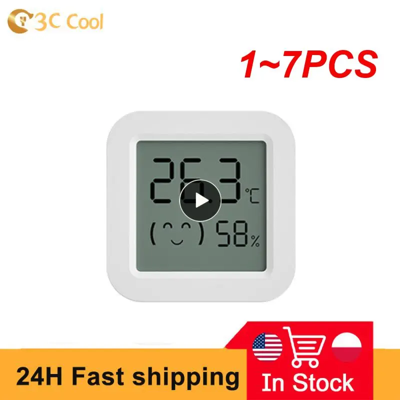 

1~7PCS Tuya Temperature Humidity Sensor Mini LCD Digital Display Compatible with APP Remote Control Thermometer