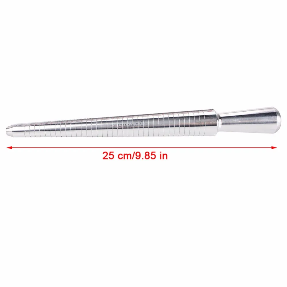 1 комплект размер кольца r пальца ювелиры измерительная палка металлическое