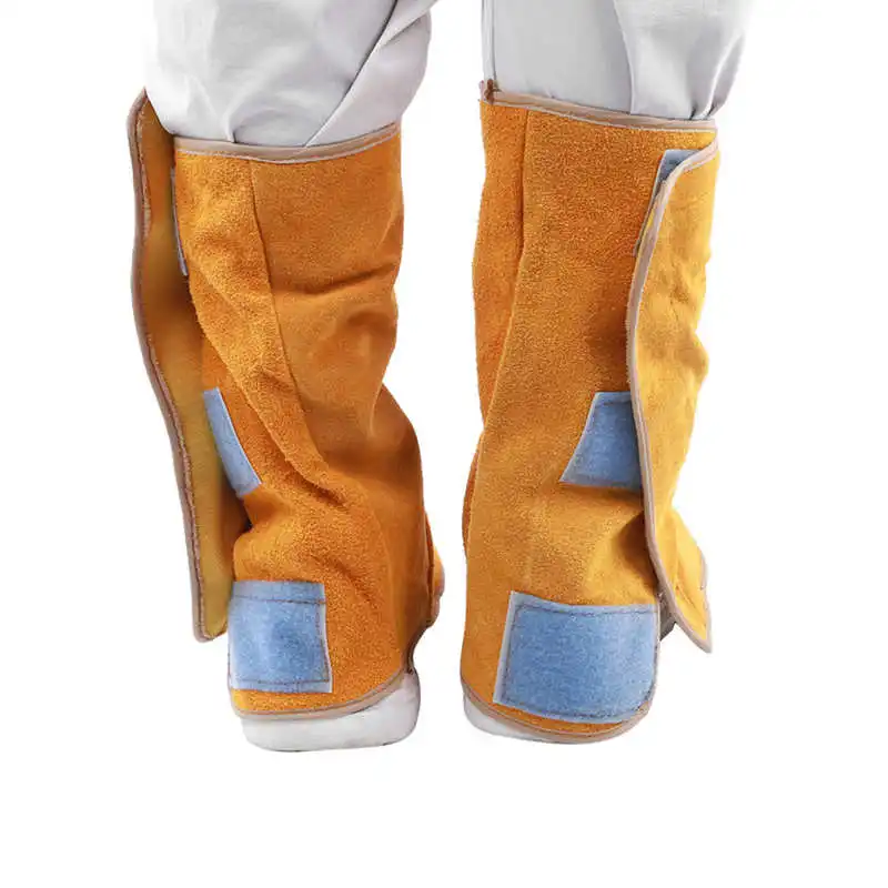 

1Pair Welding Boot Cover Cowhide Heat Resistant Flame‑Retardant Welding Boot Cover Welder Leg Foot Protection