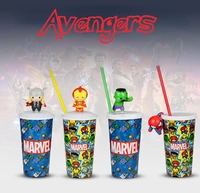 disney marvel sippy cup spiderman iron man figure cups party decoration baby shower home decor multi function coke cups kid gift