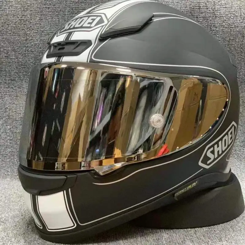 

Motorcycle Helmet High Quality Abs SHOEI Z7 Stupid Black And White Personality Helmet Four Seasons Men And Women Full Helmets