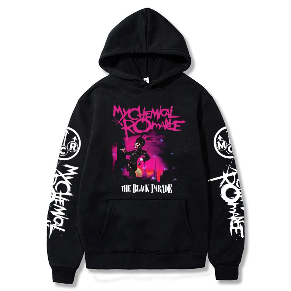 

My Chemical Romance Hoodies Unisex Black Parade Punk Rock Hoodie Sweatshirt Winter Oversize Fleece Pullover Unisex Clothes Tops