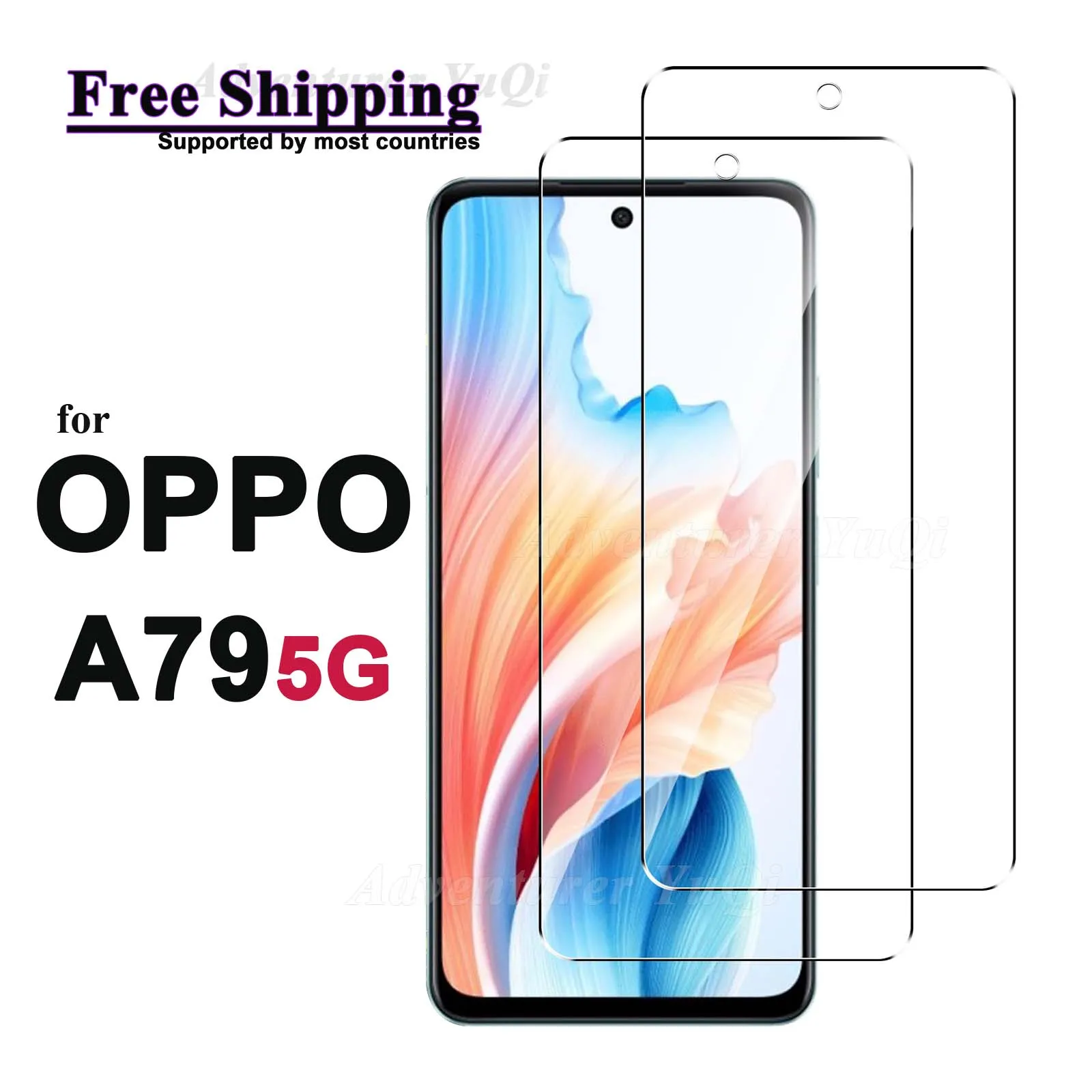Защита экрана для OPPO A79 5G закаленное стекло Crystal HD 9H прозрачная противозрительная