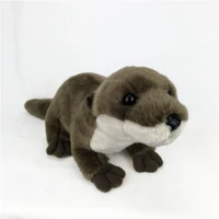 cute simulation otter plush toy lifelike stuffed animal plush toy soft baby sleeping company doll children birthday gift