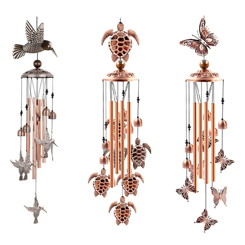 

Ветряные колокольчики для улицы, алюминиевая трубка с S-образным крючком, садовый декор для внутреннего дворика, подарки на день рождения для женщин