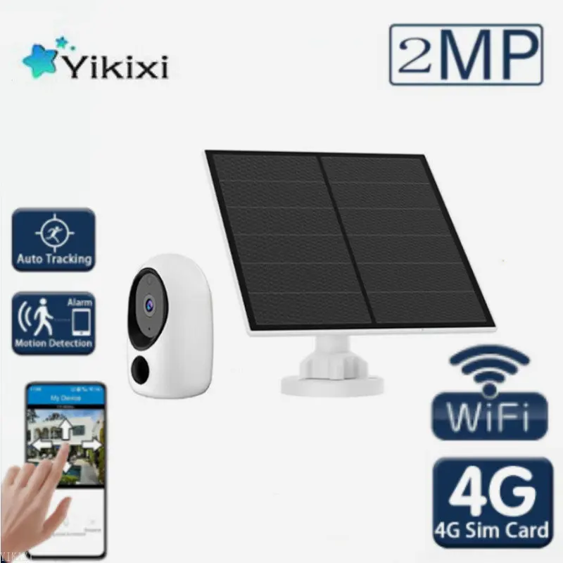 

4G SIM /Wifi Surveillance Solar Camera Baby Monitor Smart Security Protection Camera two way audio outdoor action camera espia