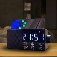 radio alarm clock timer shutdown digital display bluetooth compatible speaker
