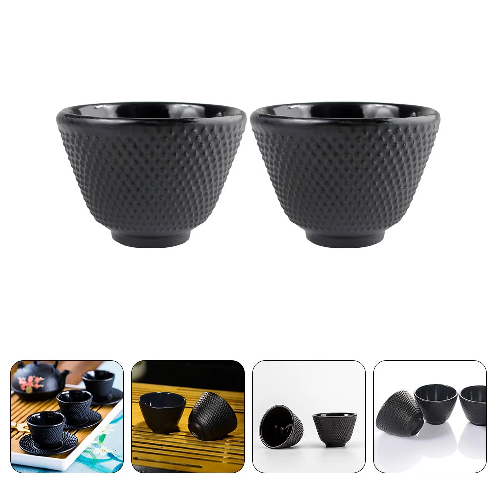 

Tea Cup Cups Japanese Sake Fu Mugs Iron Mug Ceramic Drinking Cast Pottery Porcelain Teacup Vintage Chinese Kung Setteaware Metal