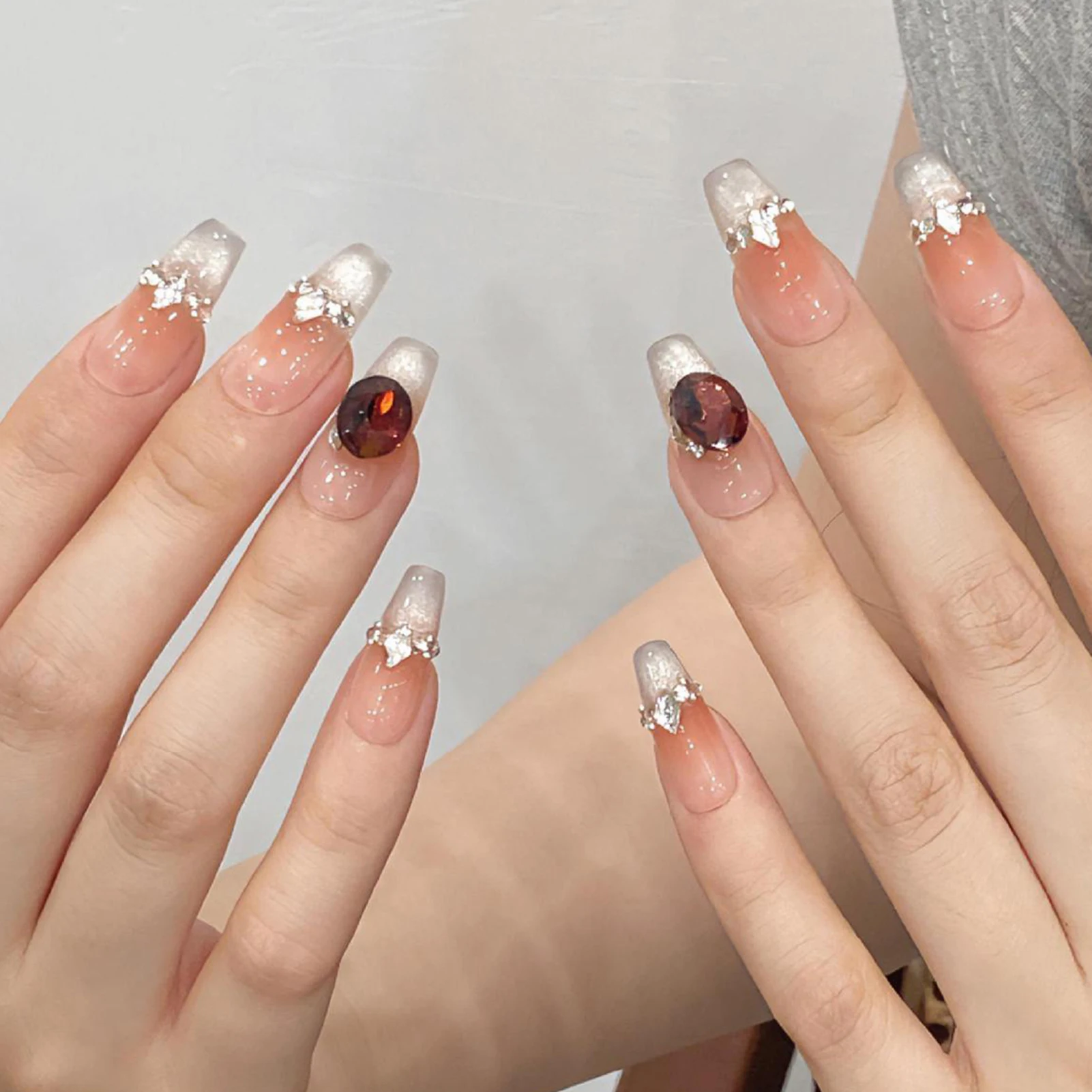 10 шт. румяна розовые Искусственные ногти