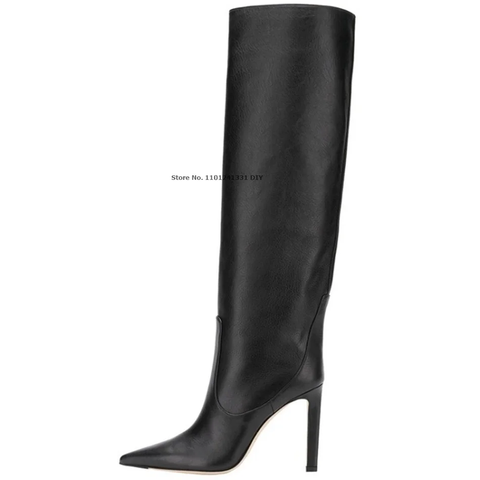 Autumn Winter Woman Boots Thin High Heel Pointed Toe Boots Shoes Ladies Knee High Boots