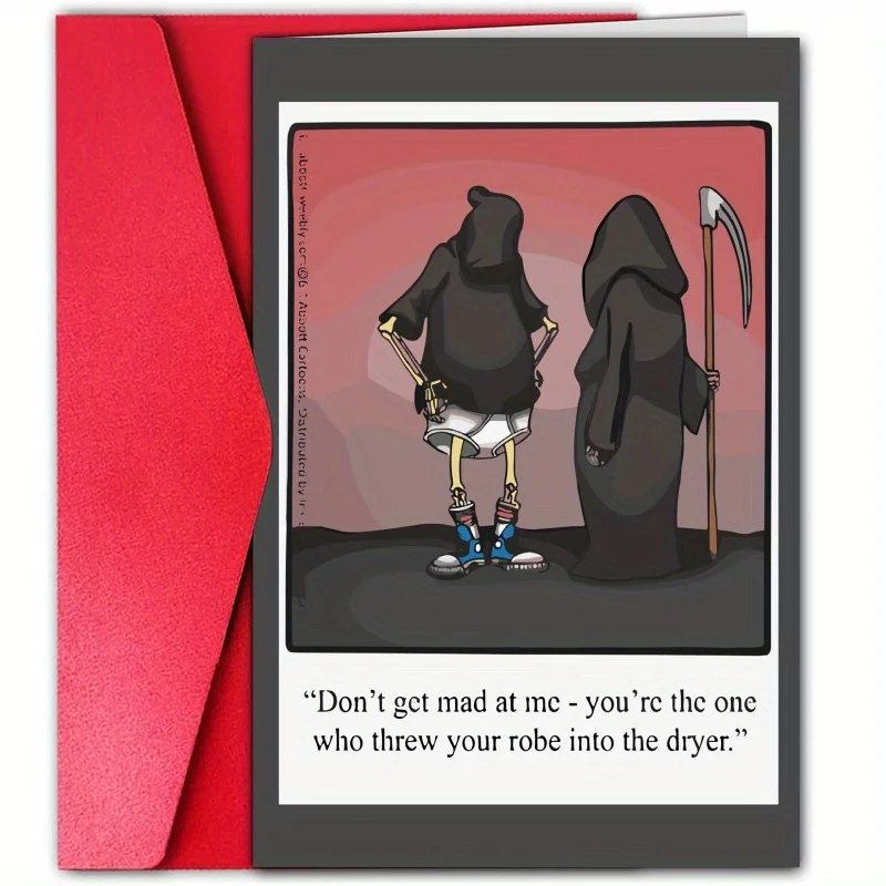 1 Шт. Креативная Открытка На Хэллоуин Забавная Поздравительная Кошелек Или Жизнь