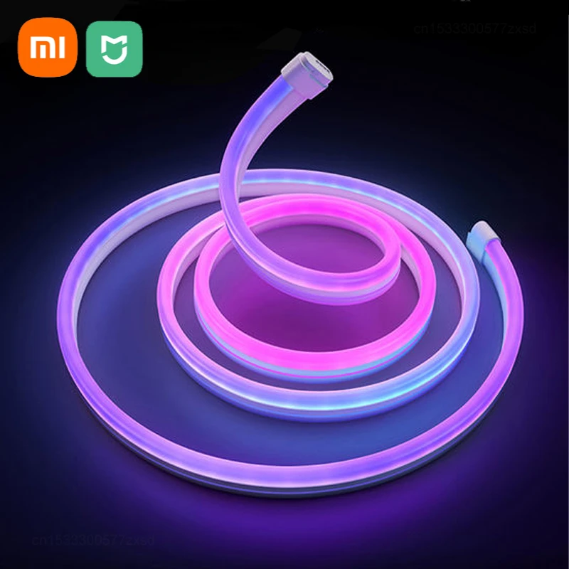 

Xiaomi Mijia Smart Light Strip Chasing Ambient E-sports Colorful RGB PC TV Intelligent Linkage Sound LED Extension Strip Lights
