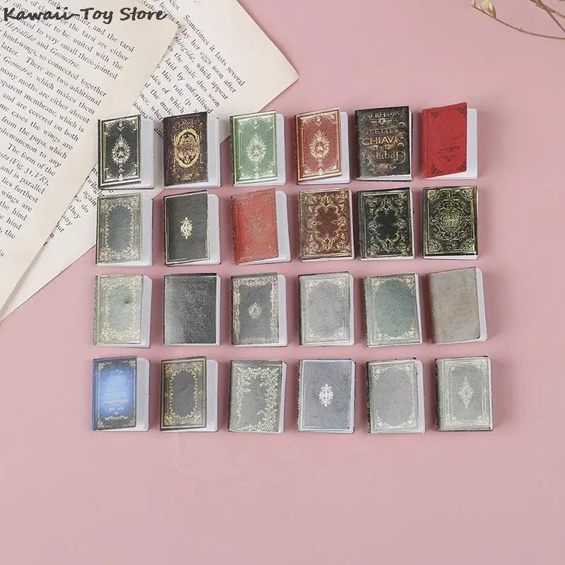

3 Pcs/set 1:12 Dollhouse Miniature Classical Book Scene Model Accessories Toys