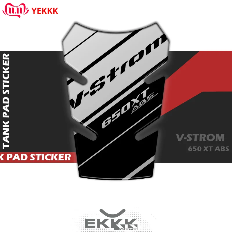 

For SUZUKI V-Strom650 VStrom 650 XT Tank Pad 3D Protect Fuel Tank Sticker Decal Logo V-Strom650 XT ABS