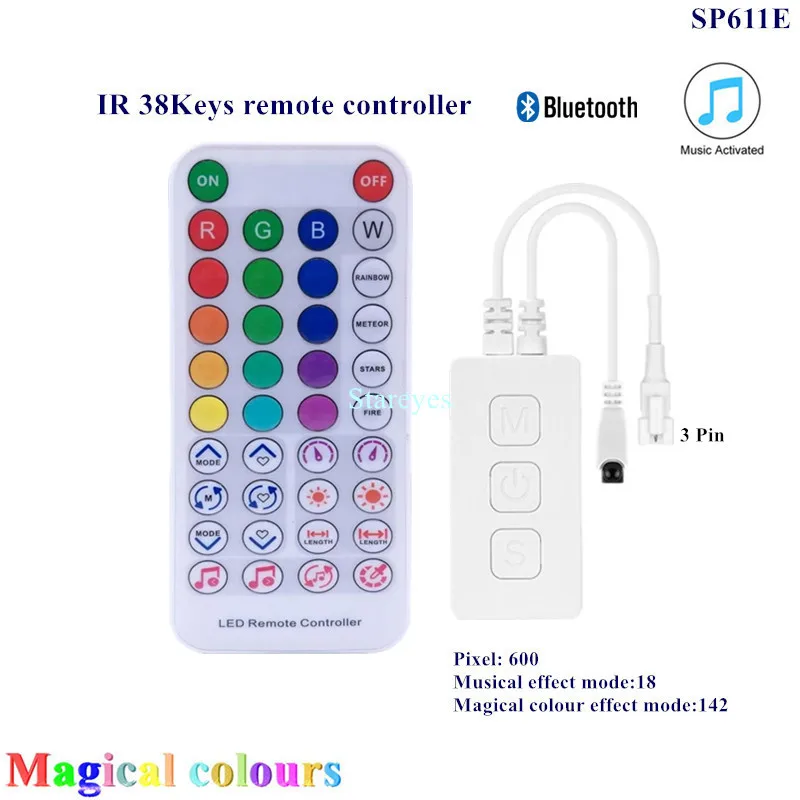 

RGB-контроллер Stareyes для светодиодных лент WS2811 WS2812B