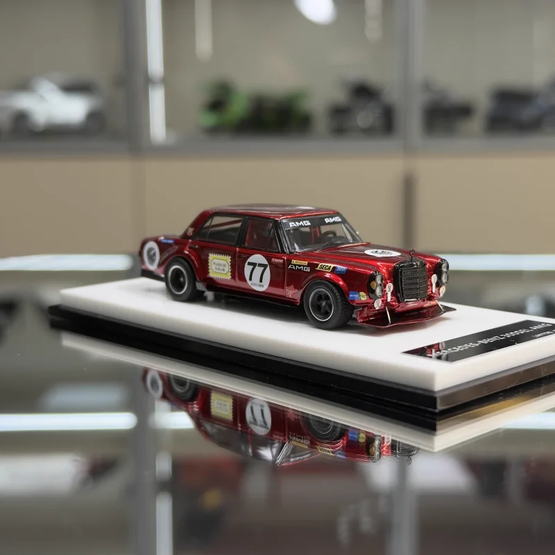 Фото HEC 1:64 Hangzhou Exhibition Limited Edition S KLUB Литая под давлением миниатюрная модель автомобиля из сплава красной свиньи, подлинная на складе №3