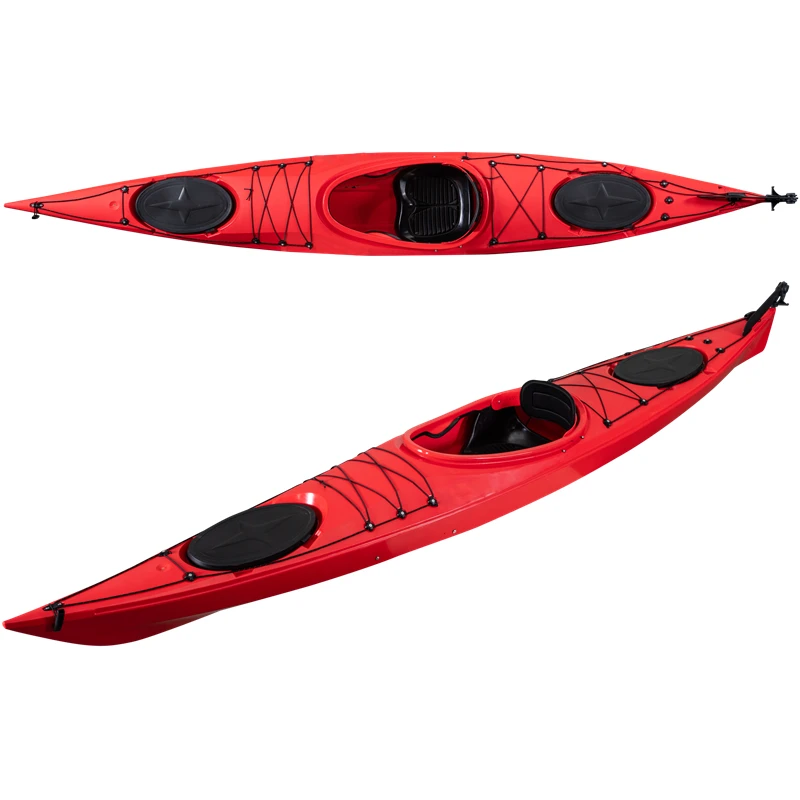Морской каяк 4 2 м лучшее качество KUER Sit In Kayak 14 футов без надувной туристической
