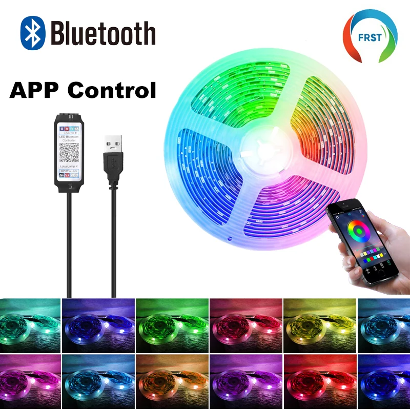 

RGB Bluetooth Светодиодная лента 5050, 10м/15м/20м/30м