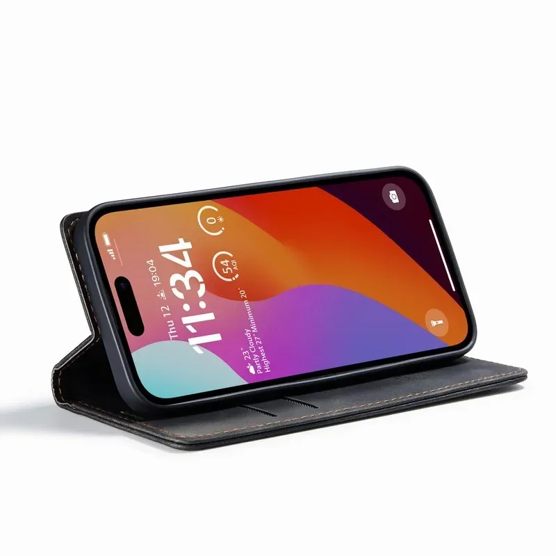 Чехол-книжка-кошелек для Iphone 15 14 11 Pro Max 13 12 Mini Leather Case на XR X XS MAX 6 7 8 Plus 5 S SE 2020 2022 Cover