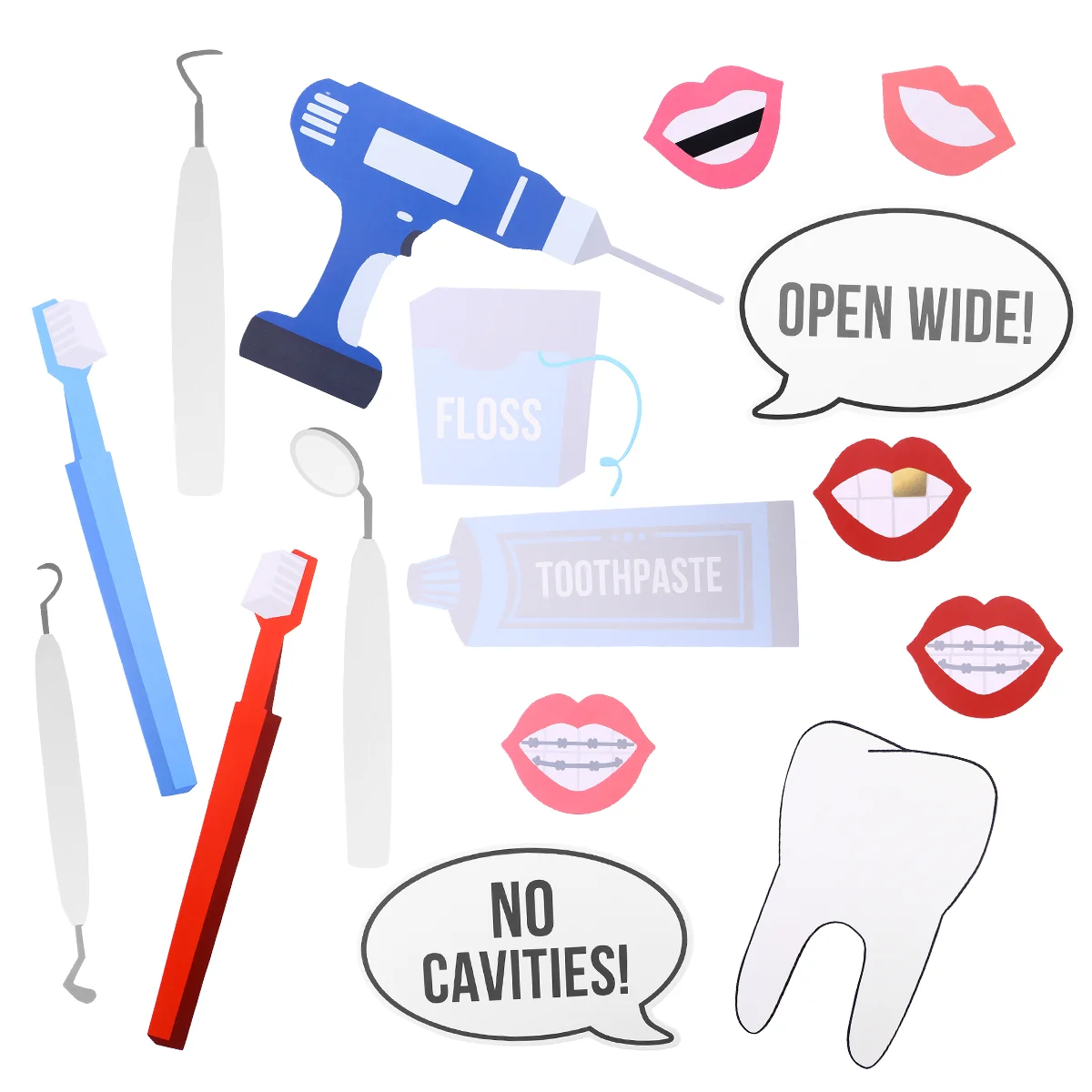 

16pcs Doctor Photobooth- Props Decoration Photobooth Props Photo Prop Photobooth Kits