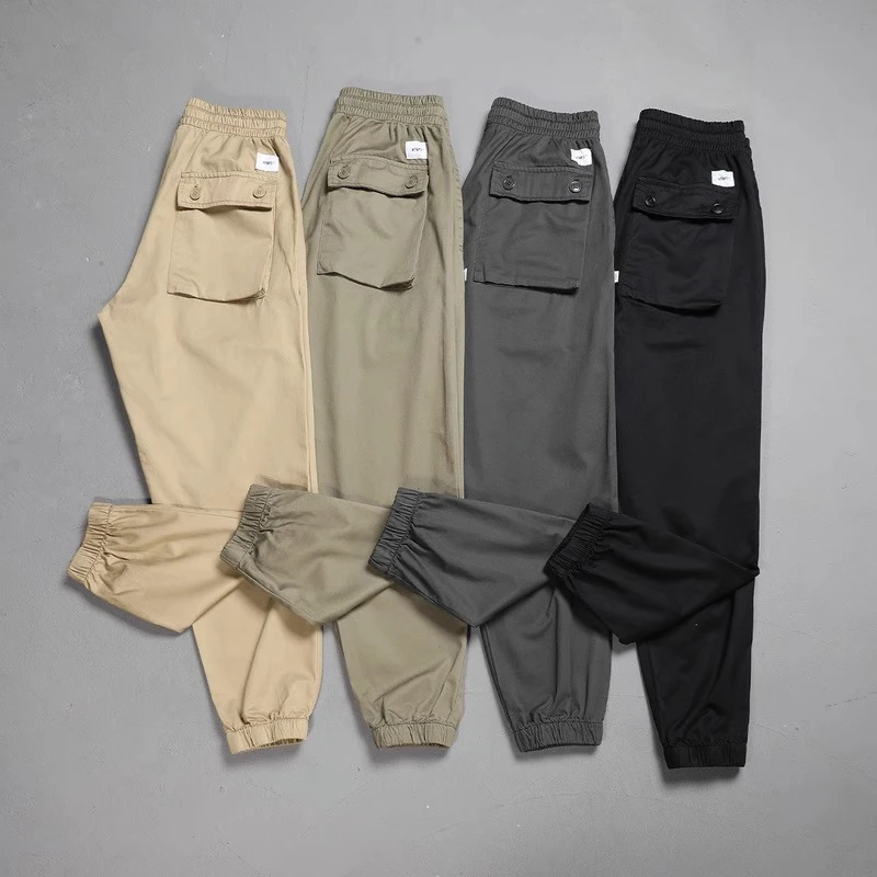 WTAPS Frock Trousers Poly Twill Casual Drawstring Pants Japanese Men's Long Cloth Pants Tide Brand Jogging Chaps
