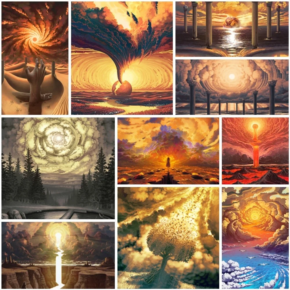 

Cartoon Wonderland Landscape Paint By Number Crafts Supplies For Adults Bedroom Decoration Personalized Gift Ideas 2023 NEW