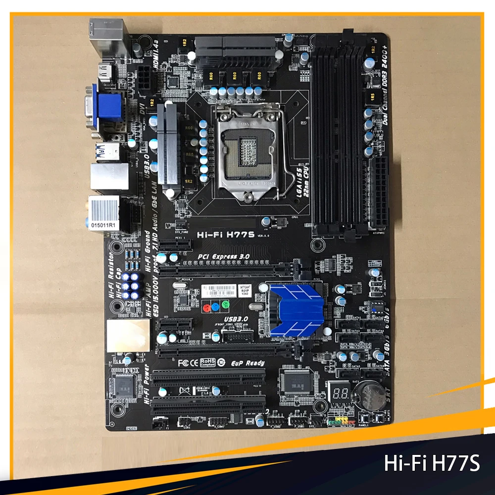 Hi-Fi H77S For Biostar H77 LGA 1155 DDR3 USB 3.0 USB 2.0 ATX Motherboard High Quality Fast Ship