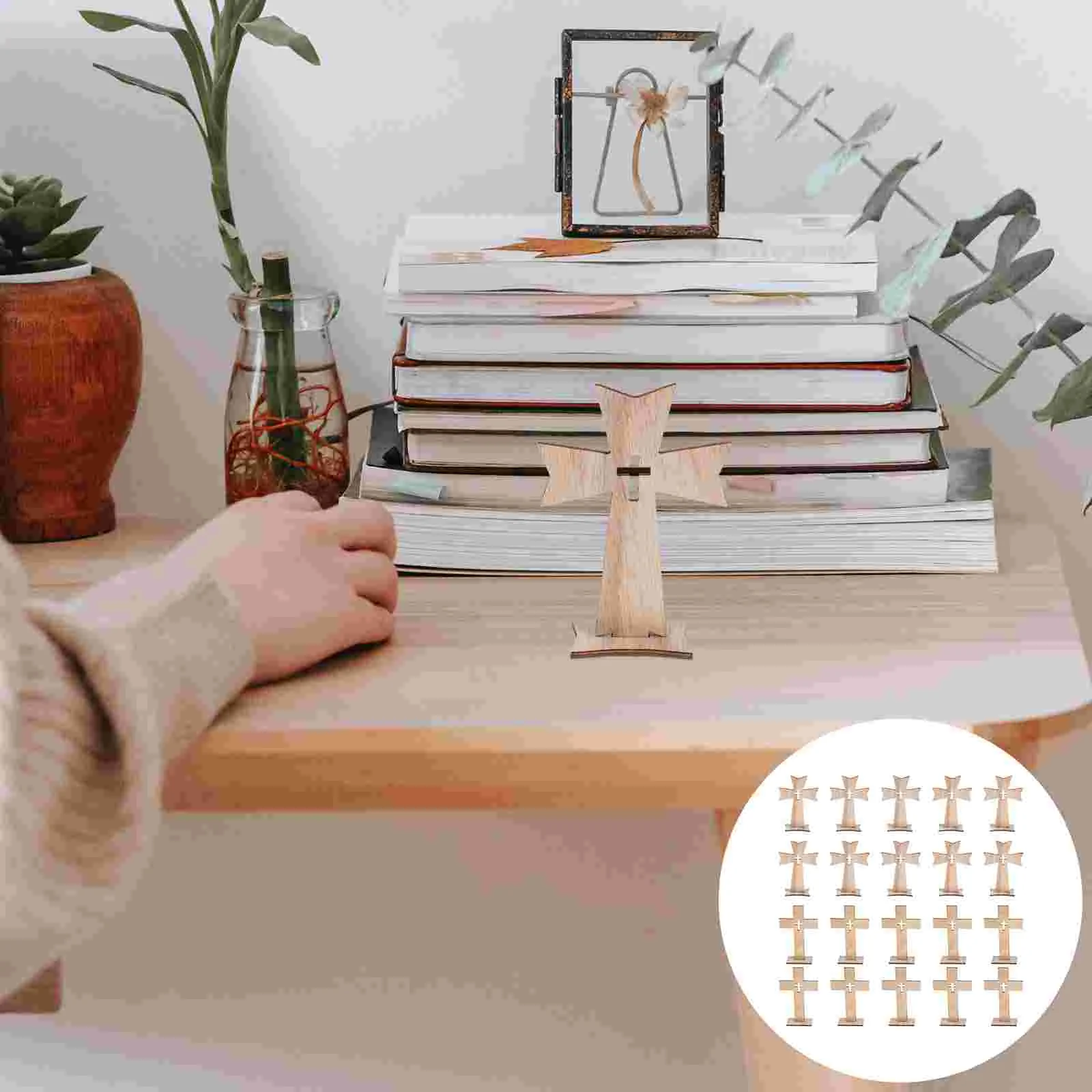

Small Decoration Collection Cross Household Wooden Ornament Religious Adornment