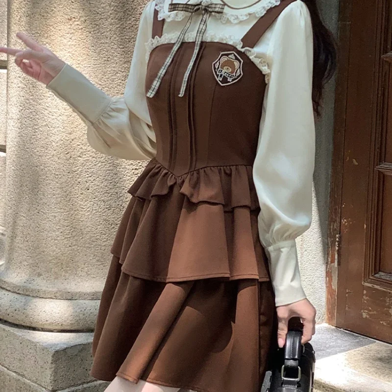 Рубашка с длинным рукавом и воротником листья лотоса