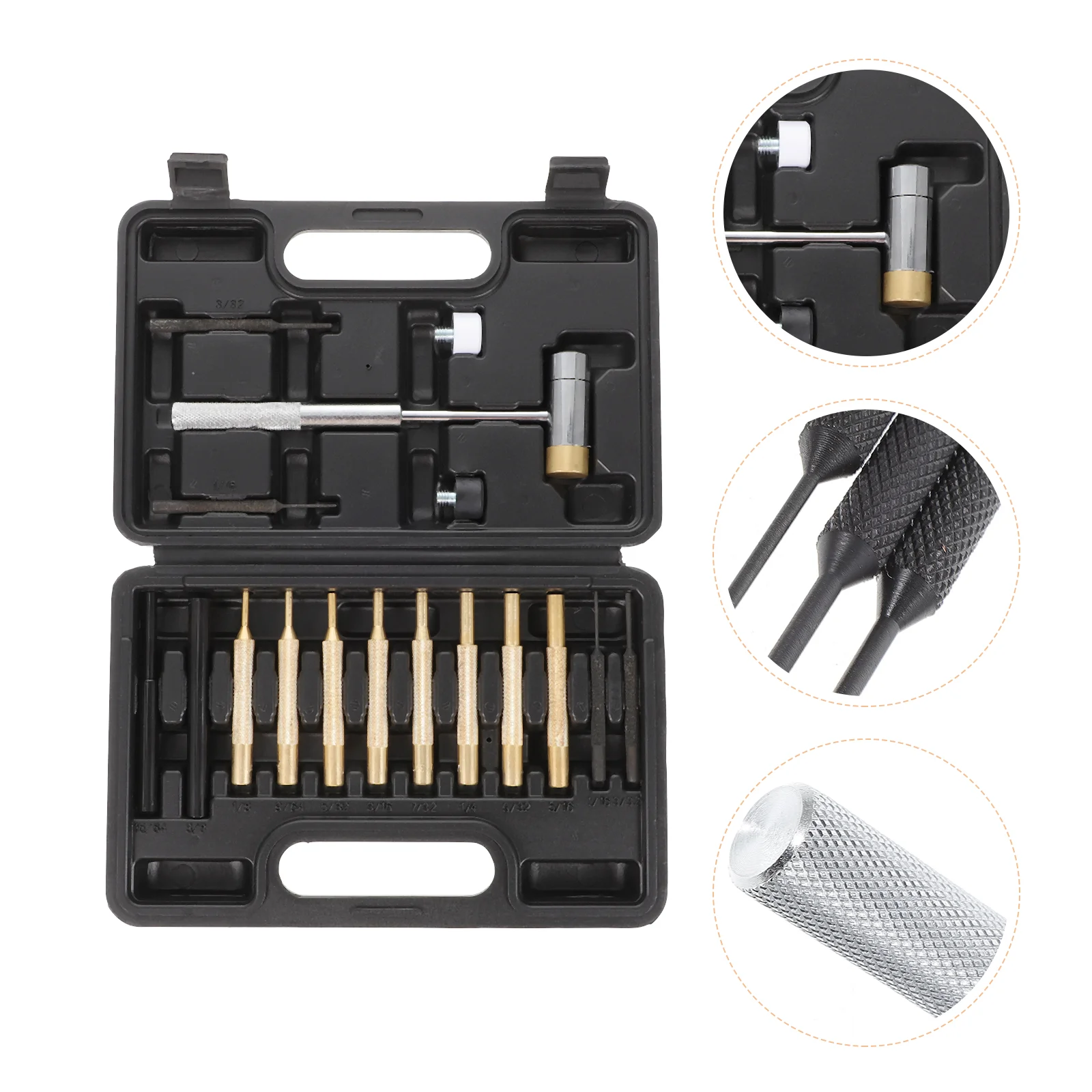 

Punch Set Hammer Maintenanceroll Pin Gunsmith Brass Gunsmithingtool Punches Machinery Tools Dual Sideddetachable Heads Starter