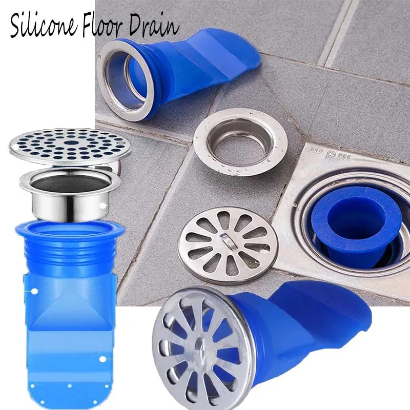 

Deodorization Bathroom Silicone Sink Strainer Shower Channel Drain Anti-odor Backflow Filter Anti-odor Pest Control Floor Drain