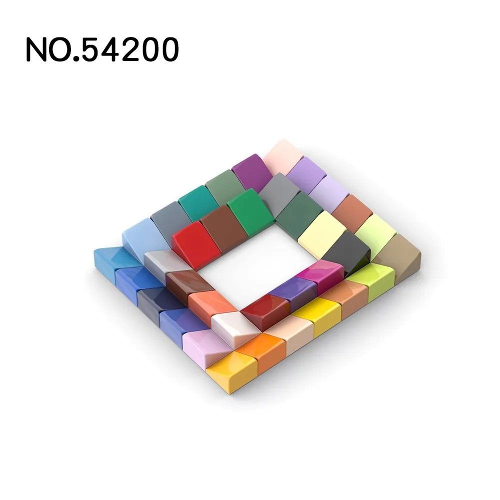 50Pcs MOC 54200 Slope 30° 1 x 2/3 Brick Changeover Catch for High-tech Building Blocks Parts Tech Toy DIY Educational