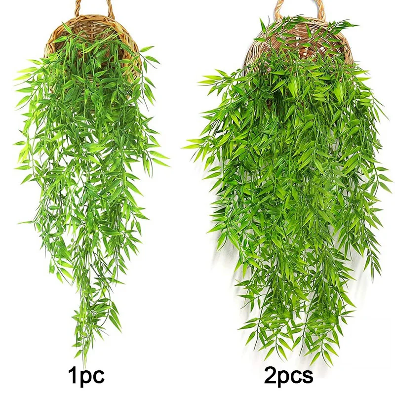 Искусственные Подвесные Растения подвесные бамбуковые листья лоза черепаха