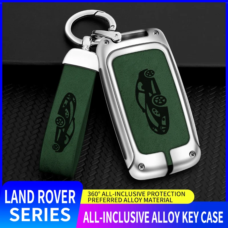 

Metal Leather Key Cover Case for Land Rover A9 Freelander Evoque Discovery 4 5 Sport LR4 for Jaguar XK XKR XF XFR XJ XJL Key Bag