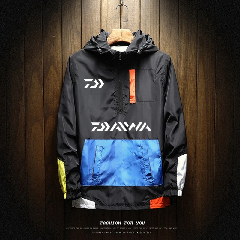 

DAIWA Men's Jackets Oversized Outdoor Coat Male Spring Casual Varsity Coat Running High Quality Man Fashion Windbreaker