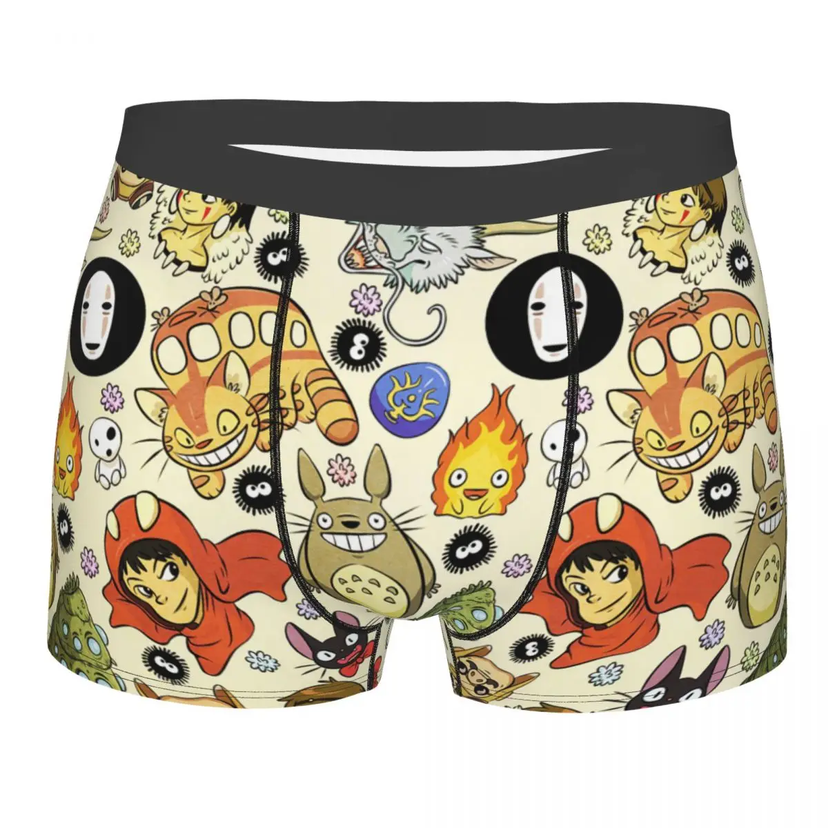 

Totoro Мужское нижнее белье Miyazaki аниме боксеры короткие трусики-шорты Humor мягкие трусы для мужчин S-XXL