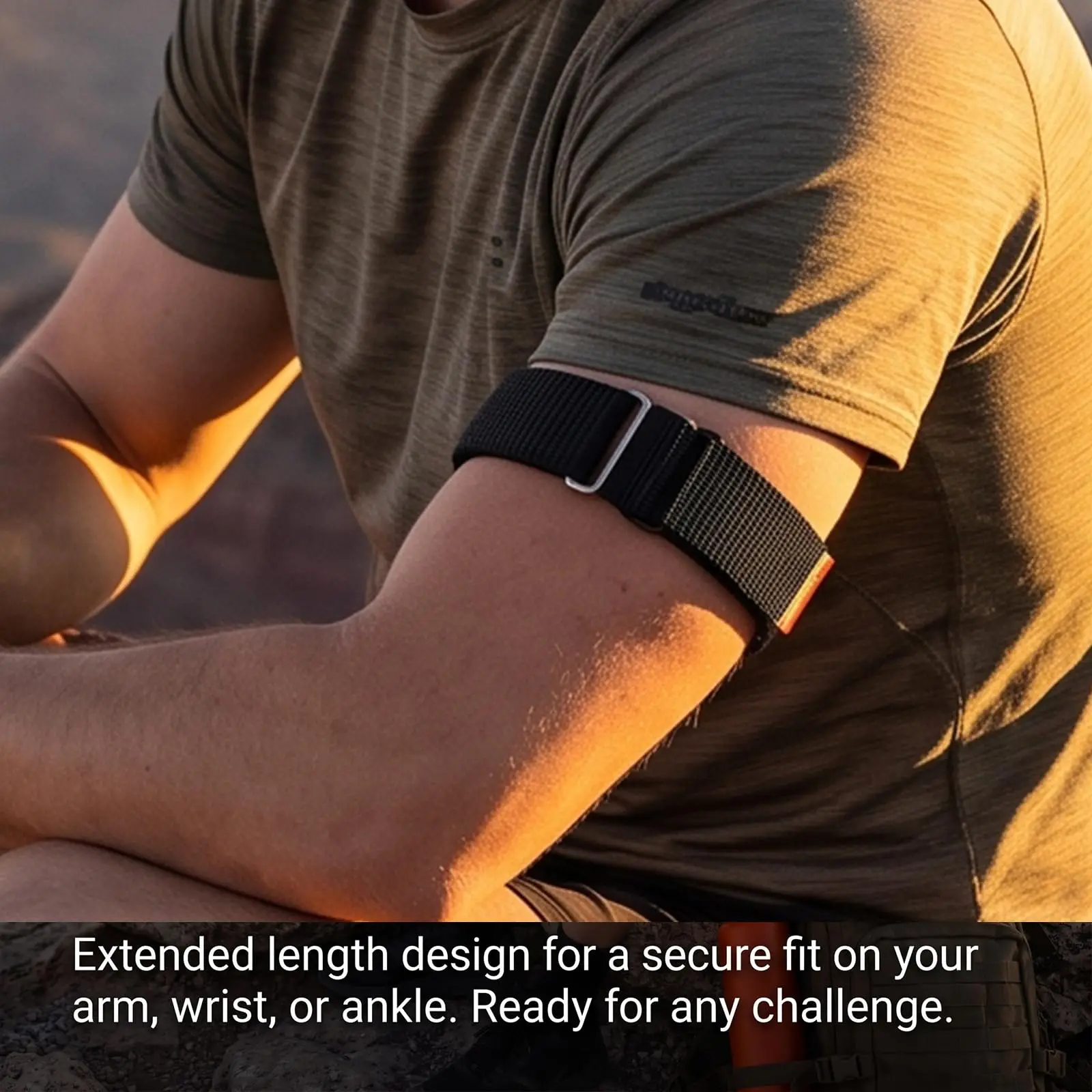 Фото Нейлоновый ремешок для Google Fitbit Air Active, мягкий дышащий регулируемый ремешок для бицепса с металлическим корпусом для Google Fitbit Air №5