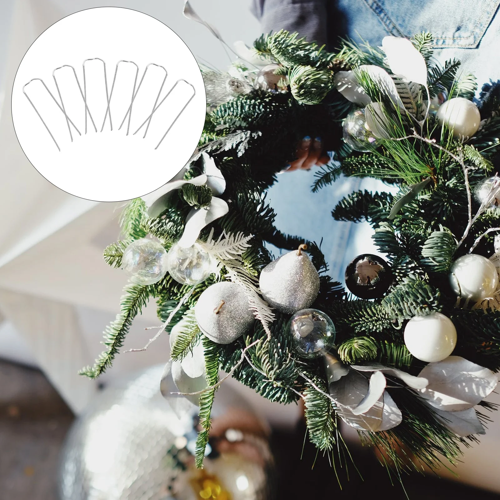 Заколки для цветочной озеленения аксессуары кемпинга скобы праздничная