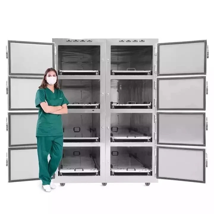 Холодильник Morgue из нержавеющей стали 8-корпусный Морковный холодильник для