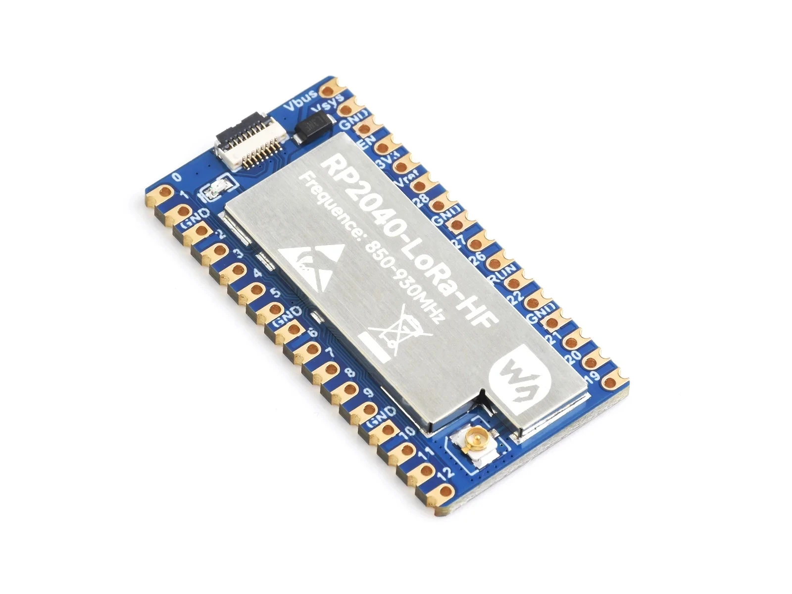 Макетная плата RP2040-LoRa-HF встроенная радиочастотный чип SX1262 дальняя связь опции