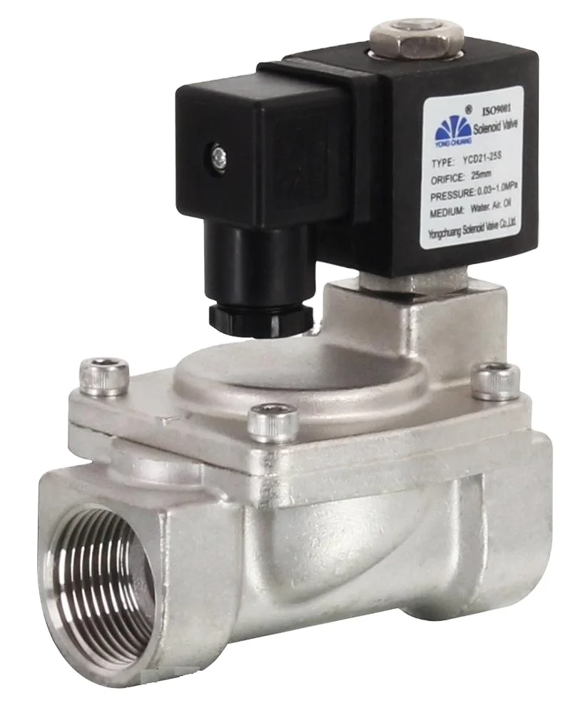 Yongchuang YCP11 Мембрана из ПТФЭ Электромагнитный клапан для горячей воды и пара 24 В