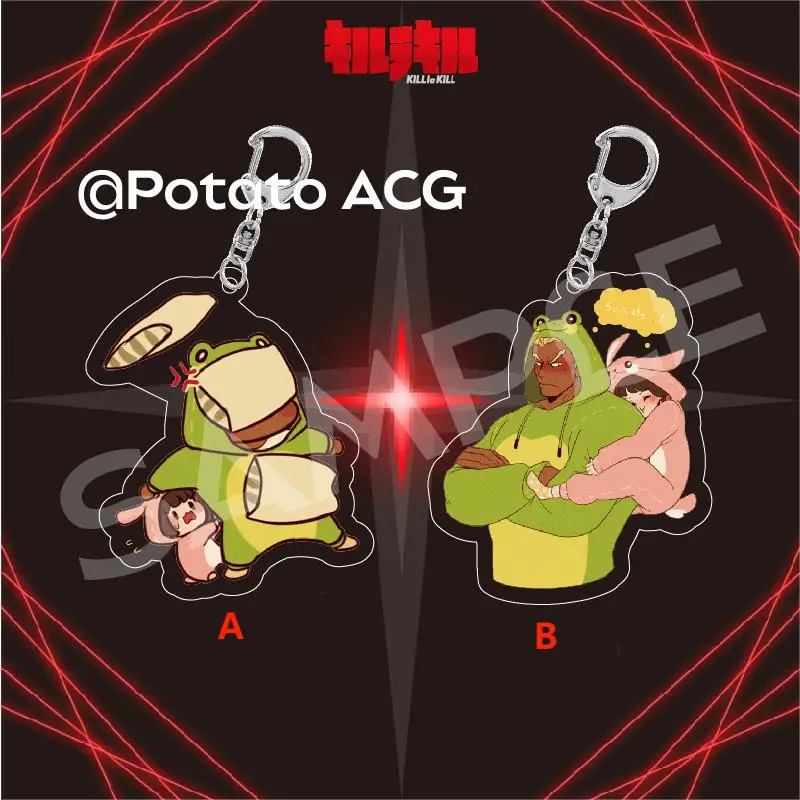 

Anime Keychain KILL la KILL Gamagoori Ira Acrylic Keyring Strap Figure Hanging Accessories 5cm