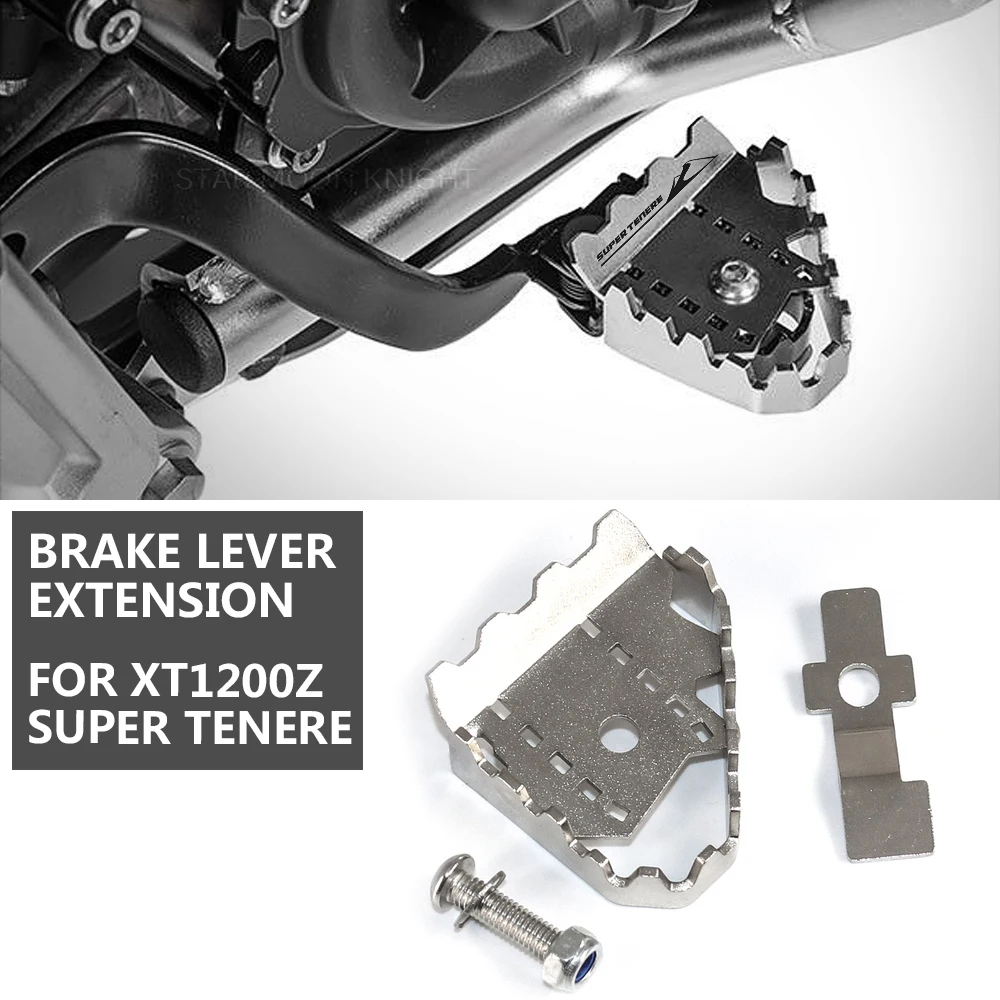 

For YAMAHA XT1200Z Super Tenere XTZ 1200 Motorcycle Accessories Brake Lever Extension Pedal Step Tip Plate Enlarge Extender