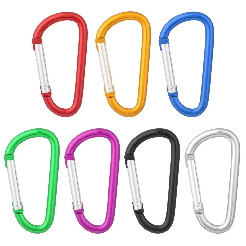 

High Quality Equipment Safety Outdoor Sports Camping Hiking Hook Buckle Keychain Climbing Button Alloy Carabiner