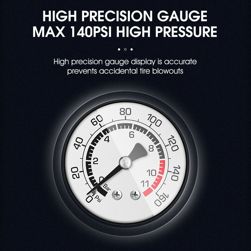 WEST BIKING 140PSI велосипедный насос для шин бытовой ручной накачивания велосипедных