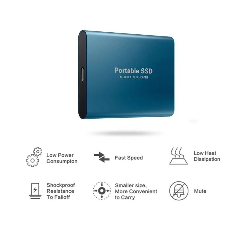 Портативный высокоскоростной мобильный твердотельный накопитель 4 ТБ 8 16 SSD