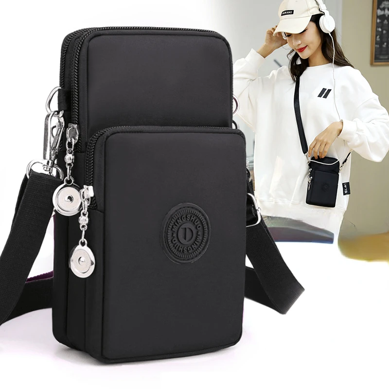 

Small Shoulder Bags Nylon Women Mobile Phone Bags Mini Female Messenger Purse Lady Wallet New 2023 Female CrossBody Bag
