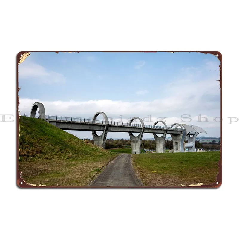 

Металлический плакат на колесах Falkirk, кухонный винтажный ржавый клуб, создание Жестяного знака, плакат
