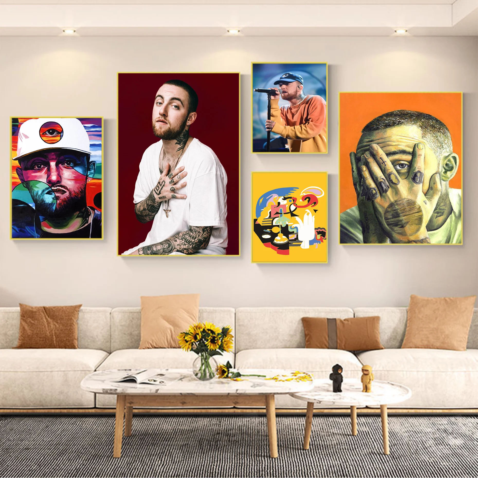 

Mac Miller Vintage Posters Sticky HD Quality Poster Wall Art Painting Study Wall Decor